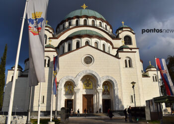 Ο Άγιος Σάββας στο Βελιγράδι είναι ο μεγαλύτερος ορθόδοξος χριστιανικός ναός στα Βαλκάνια και ένας από τους μεγαλύτερους στον κόσμο (φωτ.: Γεωργία Βορύλλα)