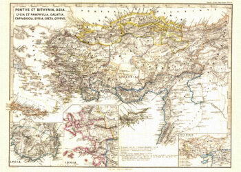 Χάρτης της Μικράς Ασίας από το 1865