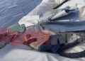 Συντρίμμια από το F-4 της Πολεμικής Αεροπορίας που κατέπεσε ανοιχτά της Ανδραβίδας (Φωτ.: protinews.com.gr)
