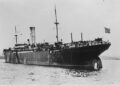 Το πλοίο «Ionia» στον Πειραιά, τον Φεβρουάριο του 1923. Είχε αποπλεύσει από την Τραπεζούντα μεταφέροντας χιλιάδες πρόσφυγες, πολλοί εκ των οποίων πέθαναν εν πλω από τύφο και ευλογιά. Το ταξίδι, που έγινε με ευθύνη της Near East Relief, ήταν στο πλαίσιο της συμφωνίας για την ανταλλαγή των πληθυσμών (πηγή: Flickr Commons project, 2021)