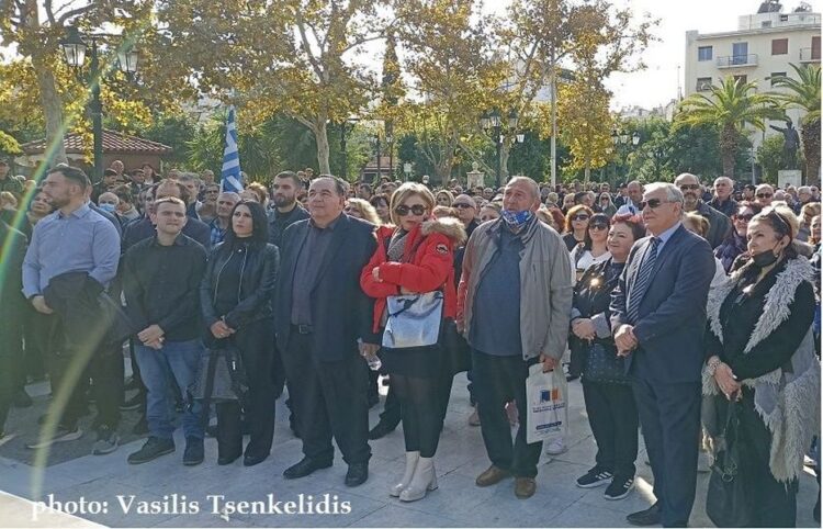 Εικόνα από το πρόσφατο συλλαλητήριο των παλιννοστούντων στην Καλλιθέα (φωτ.: Βασίλης Τσενκελίδης)