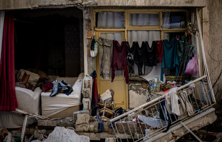 Κατεστραμμένο σπίτι στην πόλη Χατάι (φωτ.: EPA / Martin Divisek)