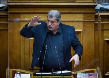 Ο Παύλος Πολάκης σε παλιότερη συνεδρίαση στην Ολομέλεια της Βουλής (φωτ.: EUROKINISSI/Γιώργος Κονταρίνης)
