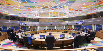 Οι Ευρωπαίοι ηγέτες στην έκτακτη Σύνοδο του Ευρωπαϊκού Συμβουλίου (φωτ.: European Union)