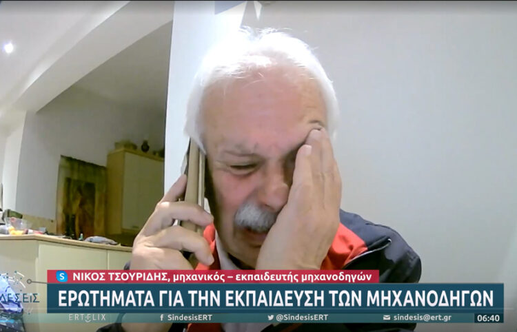 Ο Νίκος Τσουρίδης στην εκπομπή «Συνδέσεις» της ΕΡΤ (πηγή: ΕΡΤ)