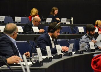 Ο Αλέξης Γεωργούλης σε συνεδρίαση του ευρωκοινοβουλίου. Σύμφωνα με τους δικηγόρους του, ο ευρωβουλευτής δεν έχει κληθεί ακόμη από τη βελγική δικαιοσύνη (φωτ.: facebook/Αλέξης Γεωργούλης)