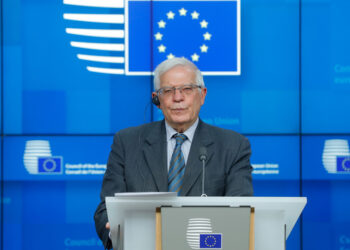 Ο ύπατος εκπρόσωπος της ΕΕ για την εξωτερική πολιτική Ζοζέπ Μπορέλ (φωτ.: EPA / Stephanie Lecocq)