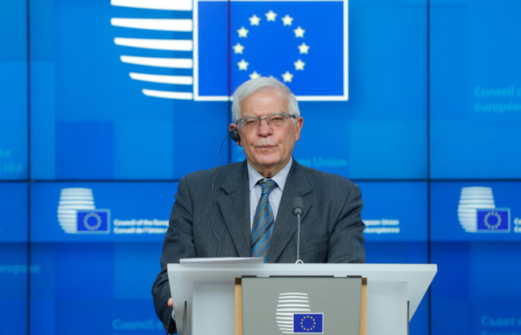 Ο ύπατος εκπρόσωπος της ΕΕ για την εξωτερική πολιτική Ζοζέπ Μπορέλ (φωτ.: EPA / Stephanie Lecocq)