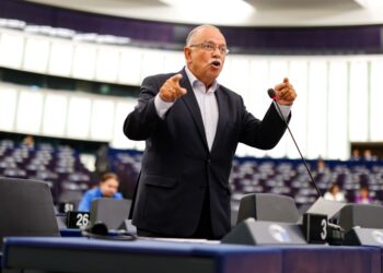 Ο Δημήτρης Παπαδημούλης στο Ευρωκοινοβούλιο (φωτ.: Ευρωπαϊκό Κοινοβούλιο/ Mathieu Cugnot)