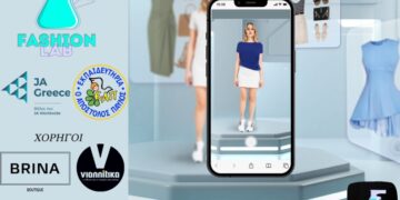 Στην εφαρμογή «Fashion Lab», ο ενδιαφερόμενος μπορεί να εισάγει μια φωτογραφία του, το ύψος και τα κιλά του, να επιλέξει ρούχα από διάφορες εταιρείες, που διαθέτουν ηλεκτρονικό κατάστημα και να δει στην οθόνη πώς αυτά τα ρούχα εφαρμόζουν στο σώμα του (φωτ.: Εκπαιδευτήρια «Ο Απόστολος Παύλος»)