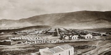 Γενική άποψη της Καισαριανής, 5 Οκτωβρίου 1924, Ιστορικό Αρχείο ΚΕΜΙΠΟ-ΑΣΙ Δήμου Καισαριανής (πηγή: kaisariani.gr)