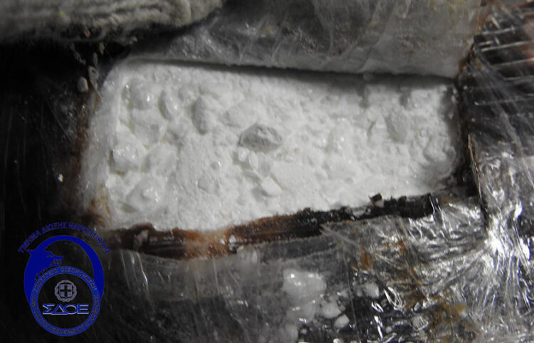 Κοκαΐνη που βρέθηκε σε κοντέινερ στο λιμάνι του Πειραιά (φωτ.: ΣΔΟΕ)