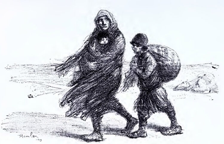 Πρόσφυγες  (πηγή: βιβλίο «Certain Samaritans» της Έσθερ Λάβτζοϊ)