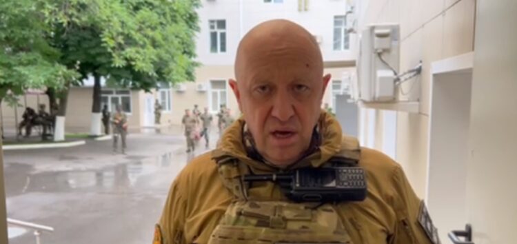 O επικεφαλής της ρωσικής ιδιωτικής στρατιωτικής εταιρείας Βάγκνερ Γεβγκένι Πριγκόζιν (φωτ.:t.me/s/ostorozhno_novosti)