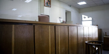 Αίθουσα στα δικαστήρια της πρώην Σχολής Ευελπίδων (φωτ.: EUROKINISSI)
