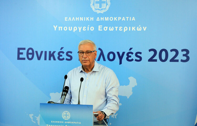 Ο γενικός γραμματέας του υπουργείου Εσωτερικών Μιχάλης Σταυριανουδάκης (φωτ.: ΑΠΕ-ΜΠΕ / Αλέξανδρος Βλάχος)