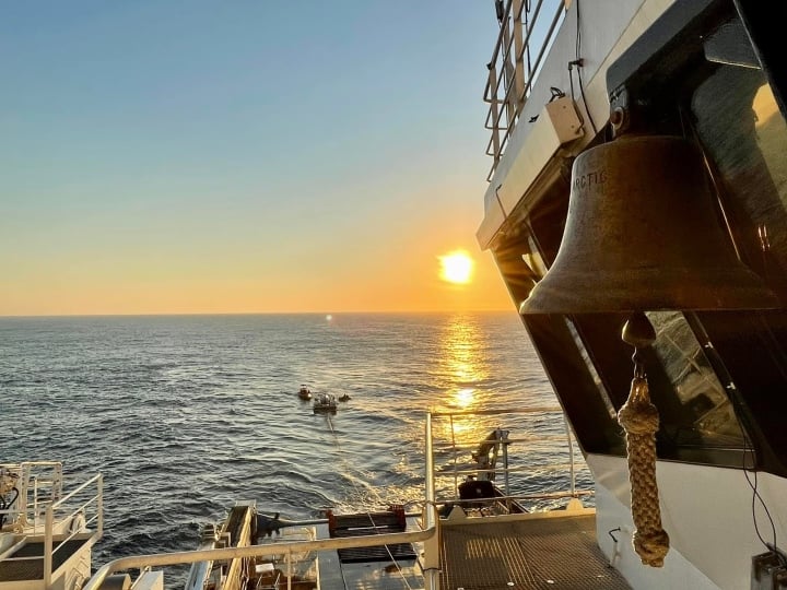 Στιγμιότυπο από τις δοκιμαστικές καταδύσεις του μοιραίου υποβρυχίου στο ναυάγιο του Τιτανικού (φωτ.: facebook/OceanGateExped)