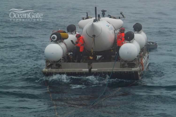 Στιγμιότυπο από δοκιμαστικές καταδύσεις του μικρού υποβρυχίου, πριν από το μοιραίο ταξίδι (φωτ.: facebook/OceanGateExped)