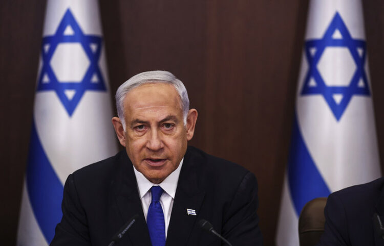 Ο ισραηλινός πρωθυπουργός Μπενιαμίν Νετανιάχου κατά τη διάρκεια υπουργικού συμβουλίου στην Ιερουσαλήμ (φωτ. αρχείου: EPA/Ronen Zvulun/Pool)