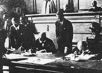 Η υπογραφή της Συνθήκης της Λοζάνης