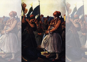 «Ο Γκούρας καταθραύει τους εχθρούς στον Μαραθώνα». Πίνακας του Πέτερ φον Ες (πηγή: Wikipedia)