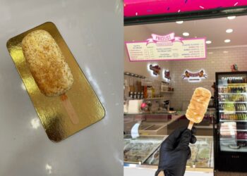 Το παγωτίνι με γεύση κρέμας μπουγάτσας που έχει κατακτήσει τουρίστες και Θεσσαλονικείς (φωτ.: ΑΠΕ-ΜΠΕ)