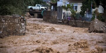Πλημμύρες στο Βόλο από την κακοκαιρία Elias, Τετάρτη 27 Σεπτεμβρίου 2023 (φωτ.: Eurokinissi/Βασίλης Οικονόμου)