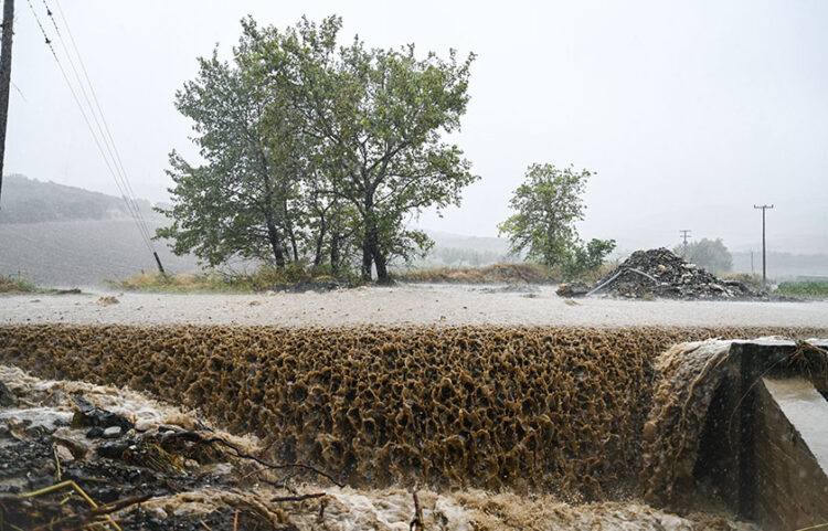 Πλημμύρες στο Δήμο Δομοκού (φωτ.: EUROKINISSI / Νάσος Σιμόπουλος)
