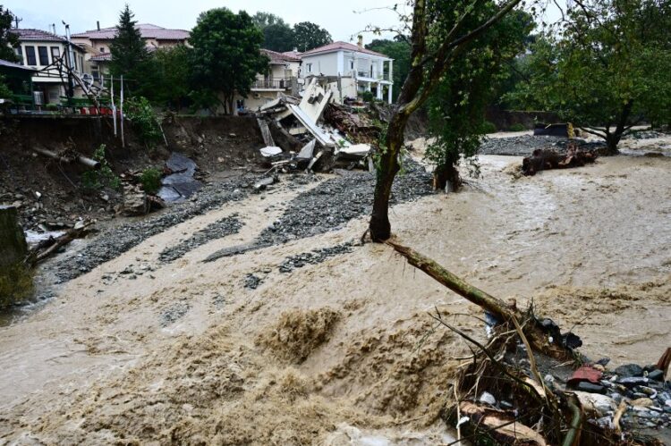 Ολοκληρωτικές καταστροφές στη Μαγνησία (φωτ.: EUROKINISSI/Αντώνης Νικολόπουλος )