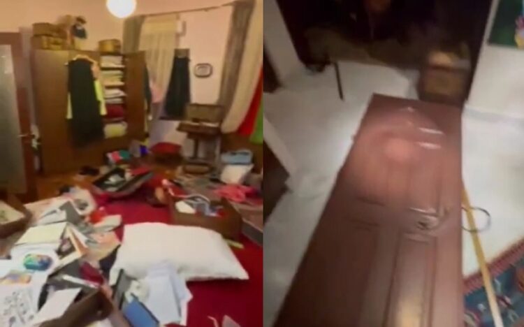 Στιγμιότυπα από το βίντεο που ανήρτησε η Βούλα Πατουλίδου με εικόνες από το σπίτι της (φωτ.: Instagram/voulapatoulidou)