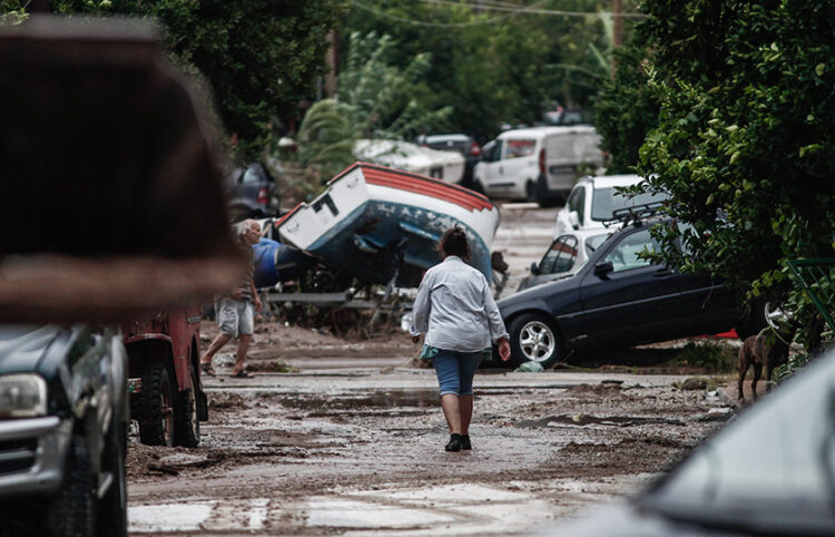 Καταστροφές από την κακοκαιρία «Daniel» στη Μηλίνα Πηλίου
(φωτ.: EUROKINISSI / Θανάσης Καλλιάρας)