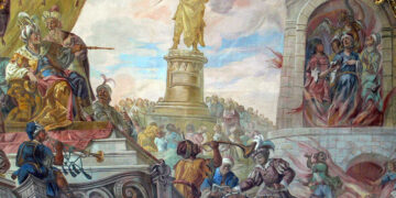 «Η κάμινος» – Έργο του Franz Joseph Hermann στο ναό του Αγ. Παγκρατίου, στο Βίγκενσμπαχ της Γερμανίας (πηγή: commons.wikimedia.org)