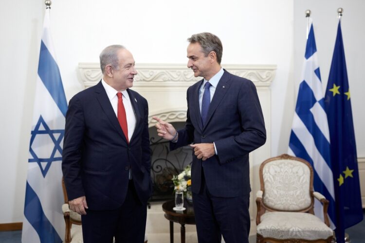 Φωτογραφία αρχείου από τη συνάντηση Μητσοτάκη-Νετανιάχου στην Κύπρο τον Σεπτέμβριο του 2023 (φωτ.: Γραφείο Τύπου Πρωθυπουργού/Δημήτρης Παπαμήτσος)
