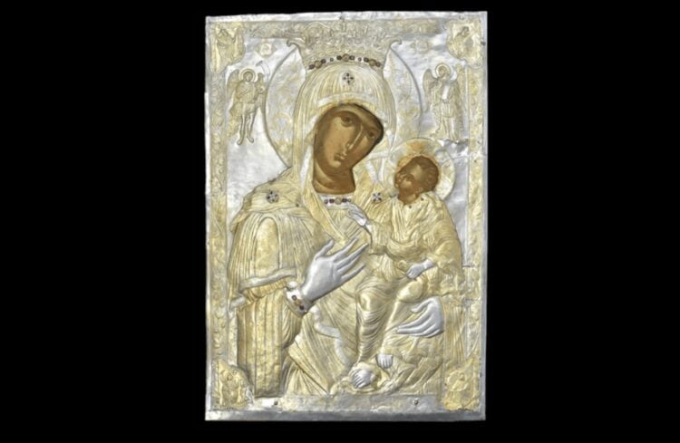 Η εικόνα της Παναγίας της «Κορωνιωτίσσης» από την Ιερά Μονή Κορωνής στα Άγραφα της Θεσσαλίας (φωτ.: monikoronis.gr)