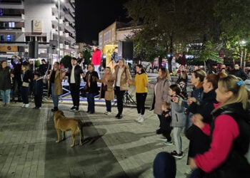 Στην κεντρική πλατεία της Κομοτηνής (φωτ.: facebook / Sakis Antoniou)