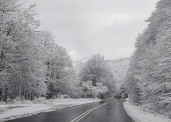 Χιονισμένο το τοπίο στους δρόμους της Δυτικής Ελλάδας (φωτ.: oladeka.com)