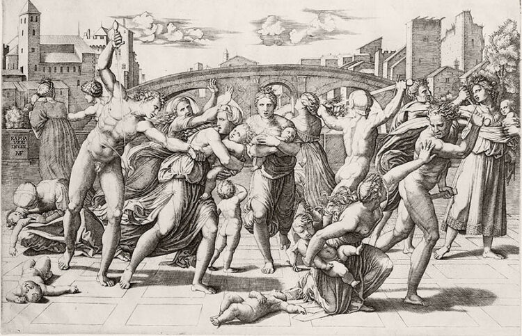 «Η σφαγή των νηπίων», του Marcantonio Raimondi (πηγή: commons.wikimedia.org)
