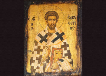 Έργο του Μακεδόνα αγιογράφου Χρήστου Λιόνδα στο εκκλησάκι της Παναγίας στον Ισθμό των Μεθάνων (φωτ.: Schuppi / commons.wikimedia.org)