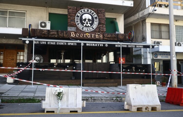 Το μπαρ στο οποίο σημειώθηκε το τραγικό περιστατικό με το θάνατο του αστυνομικού (φωτ.: EUROKINISSI/Ραφαήλ Γεωργίαδης)