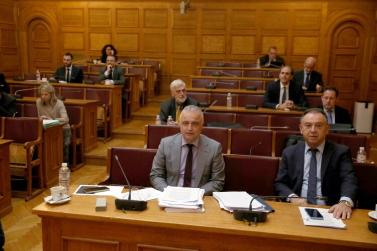 Βουλευτές συμμετέχουν στην εξεταστική επιτροπή για «τη διερεύνηση του εγκλήματος των Τεμπών και όλων των πτυχών που σχετίζονται με αυτό» στη Βουλή, Πέμπτη 11 Ιανουαρίου 2024. (Φωτ.: ΑΠΕ-ΜΠΕ/Αλέξανδρος Μπελτές)