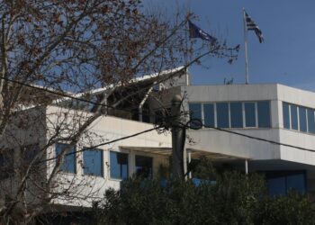 Τα γραφεία της ναυτιλιακής εταιρείας στη Γλυφάδα όπου έγινε το τριπλό φονικό τη Δευτέρα 12 Φεβρουαρίου (φωτ.: Eurokinissi/Γιάννης Παναγόπουλος)