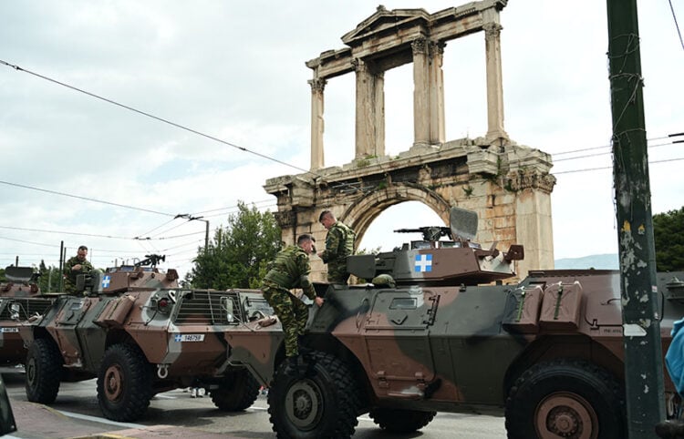 Στρατιωτική παρέλαση στην Αθήνα για την εθνική επέτειο της 25ης Μαρτίου (φωτ.: EUROKINISSI / Σωτήρης Τζούμας)