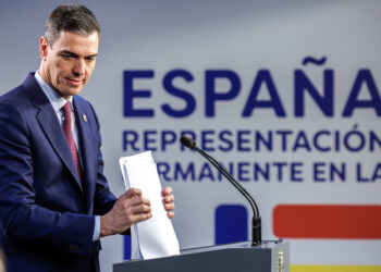 Ο Ισπανός πρωθυπουργός Πέδρο Σάντσεθ (φωτ.: EPA / Olivier Matthys)