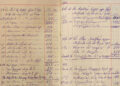 Καταγραφές στο τεφτέρι του Χαράλαμπου Αηδονόπουλου, το 1912 και το 1913 (φωτ.: αρχείο Χ. Αηδονόπουλου)