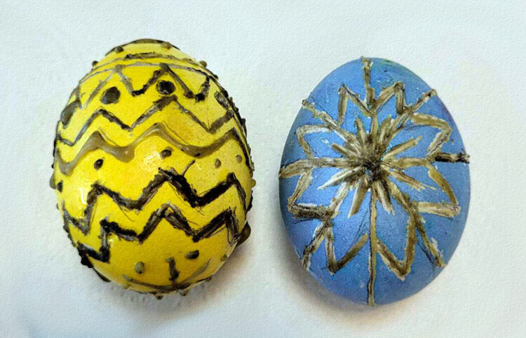 Αυγά διακοσμημένα με τον παραδοσιακό ουκρανικό τρόπο