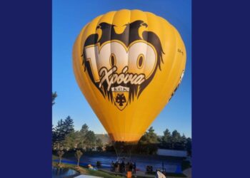 Το αερόστατο της ΑΕΚ είναι έτοιμο να ταξιδέψει στους ελληνικούς ουρανούς (φωτ.: ΠΑΕ ΑΕΚ)