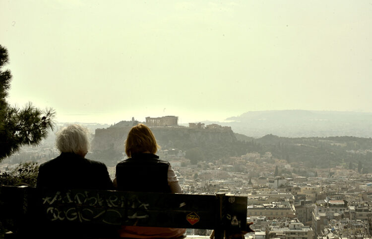 Αφρικανική σκόνη στον ουρανό της Αθήνας (φωτ.: ΕUROKINISSI / Τατιάνα Μπόλαρη)