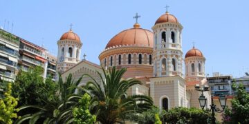 Ο μητροπολιτικός ναός Αγίου Γρηγορίου Παλαμά στην Θεσσαλονίκη (φωτ.: el.wikipedia.org/wiki/ Leandro Neumann Ciuffo)