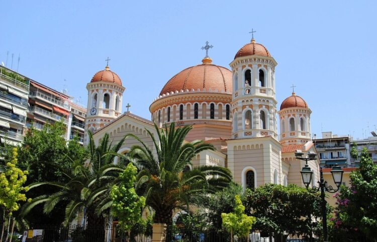 Ο ιερός ναός Αγίου Γρηγορίου του Παλαμά στο κέντρο της Θεσσαλονίκης (φωτ.: wikipedia/Leandro Neumann Ciuffo)