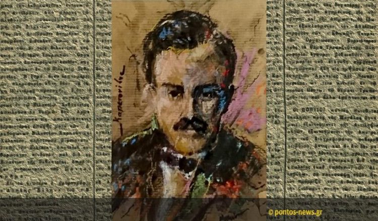 Πορτρέτο του Ν. Καπετανίδη από την έκθεση του Κ. Φωτιάδη «Πόντος: Δικαίωμα και υποχρέωση στη μνήμη» (φωτ., εικ.: Χριστίνα Κωνσταντάκη)